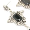 1907-antique-silver-black-gothic-cross-drop-earrings-2.webp Antique Silver Black Gothic Cross Drop Earrings