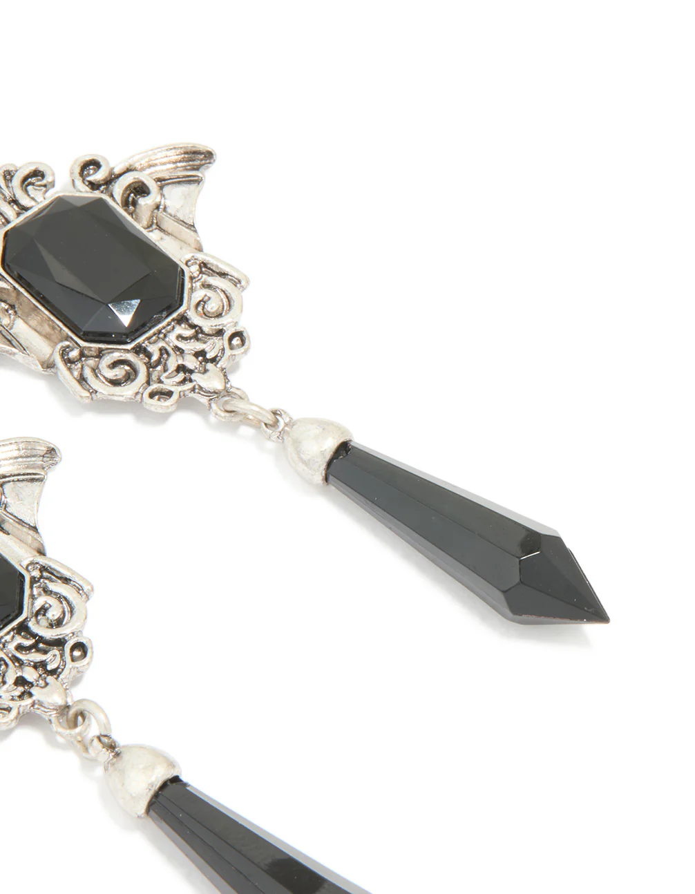 1907-antique-silver-black-gothic-cross-drop-earrings-3.webp Antique Silver Black Gothic Cross Drop Earrings