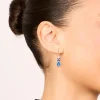 192-gold-blue-cubic-zirconia-flower-drop-earrings-1.webp Gold Blue Cubic Zirconia Flower Drop Earrings