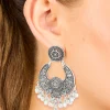 1921-antique-silver-boho-dangle-drop-earrings-2.webp Antique Silver Boho Dangle Drop Earrings