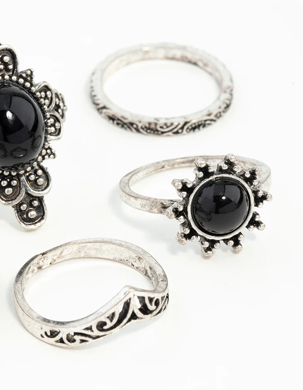 1922-antique-silver-boho-elephant-style-rings-8-pack-7.webp Antique Silver Boho Elephant Style Rings 8-Pack