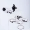 1923-s-m-s-m-variation-4.webp Antique Silver Boho Elephant Style Rings 8-Pack