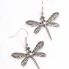 1937-antique-silver-dragonfly-drop-earrings-1.webp Antique Silver Dragonfly Drop Earrings