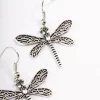 1937-antique-silver-dragonfly-drop-earrings-3.webp Antique Silver Dragonfly Drop Earrings
