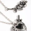 1939-antique-silver-enamel-heart-layered-necklaces-3.webp Antique Silver Enamel Heart Layered Necklaces
