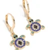 194-gold-blue-diamante-turtle-huggie-earrings-2.webp Gold Blue Diamante Turtle Huggie Earrings
