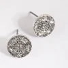 1941-antique-silver-etched-stud-earrings-1.webp Antique Silver Etched Stud Earrings