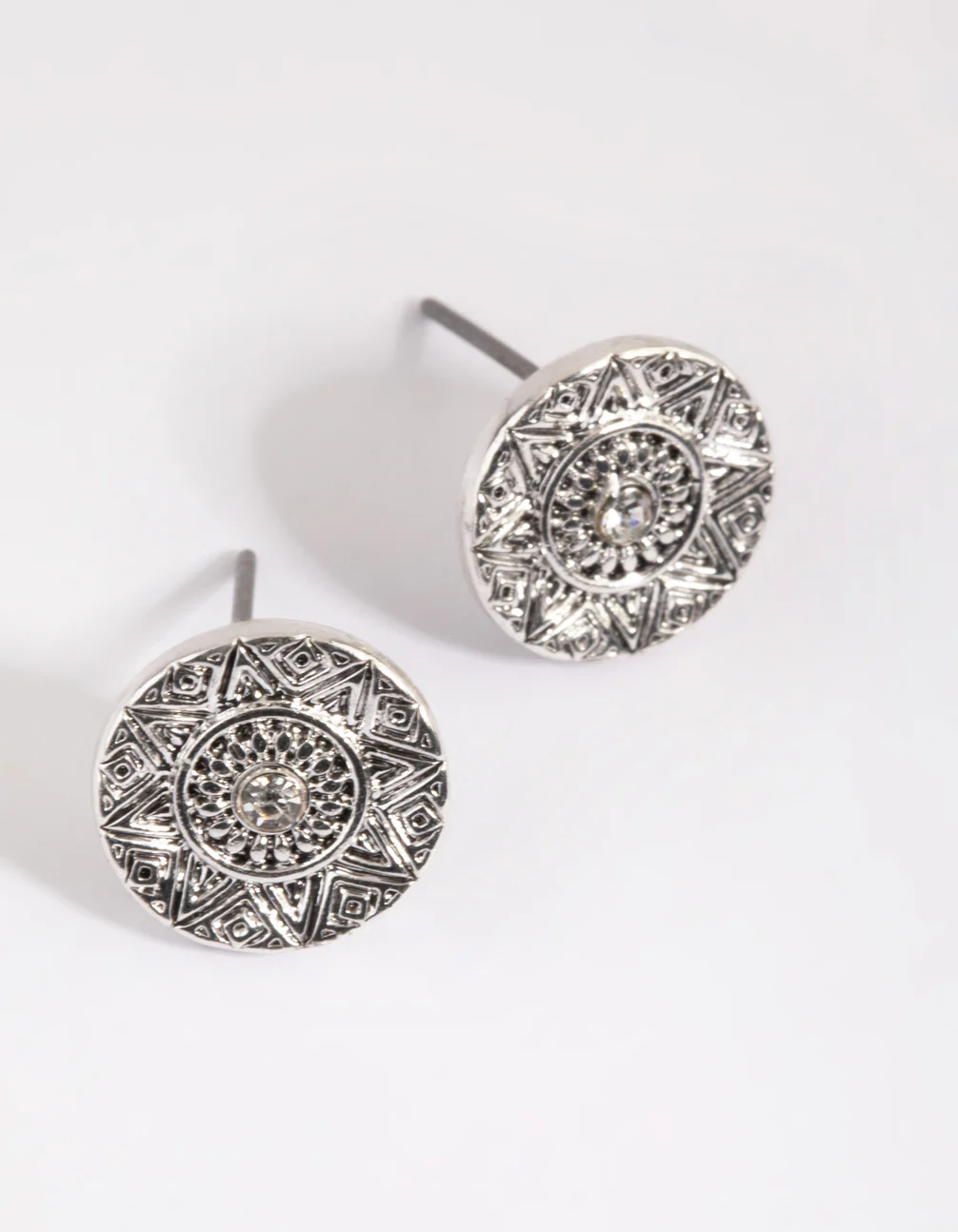 1941-antique-silver-etched-stud-earrings-1.webp Antique Silver Etched Stud Earrings