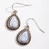 1942-antique-silver-etched-tear-simple-drop-earrings-1.webp Antique Silver Etched Tear Simple Drop Earrings