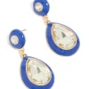 195-gold-blue-enamel-pear-clear-diamante-drop-earrings-1.webp Gold Blue Enamel & Pear Clear Diamante Drop Earrings