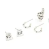 1950-antique-silver-graveyard-black-cat-earrings-4-pack-2.webp Antique Silver Graveyard & Black Cat Earrings 4-Pack