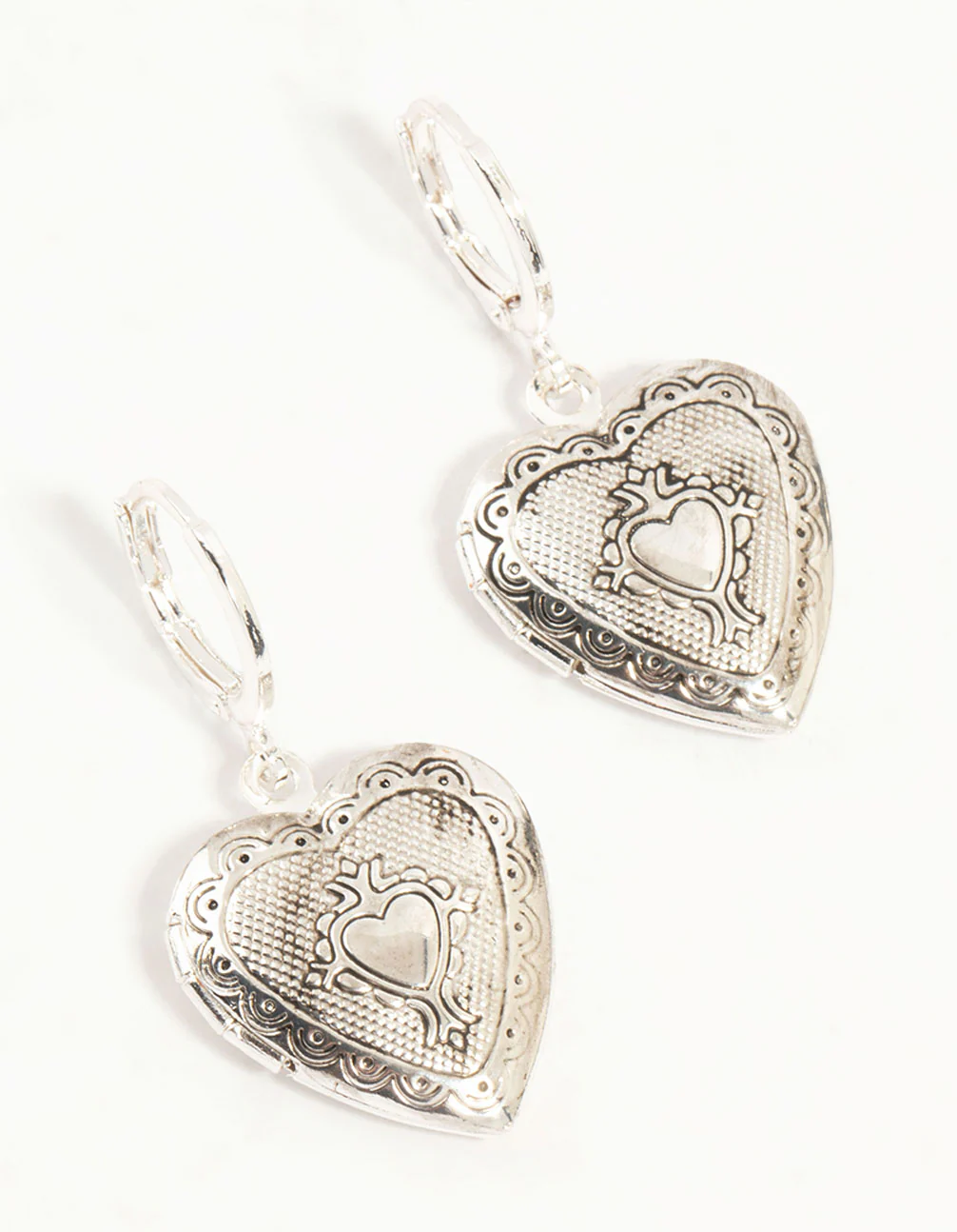 1954-antique-silver-heart-locket-drop-earrings-1.webp Antique Silver Heart Locket Drop Earrings
