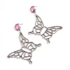 1965-antique-silver-oversized-butterfly-stone-earrings-1.webp Antique Silver Oversized Butterfly Stone Earrings