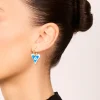197-gold-blue-heart-with-a-flower-inside-huggie-earrings-1.webp Gold Blue Heart With A Flower Inside Huggie Earrings