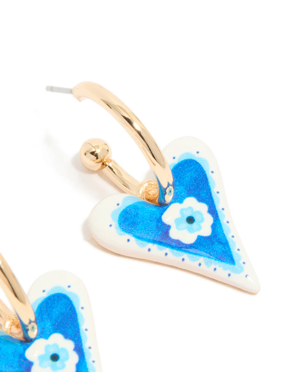 197-gold-blue-heart-with-a-flower-inside-huggie-earrings-5.webp Gold Blue Heart With A Flower Inside Huggie Earrings