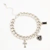 1971-antique-silver-rustic-heart-diamante-charm-bracelet-1.webp Antique Silver Rustic Heart & Diamante Charm Bracelet