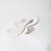 Antique Silver Snake Bangle