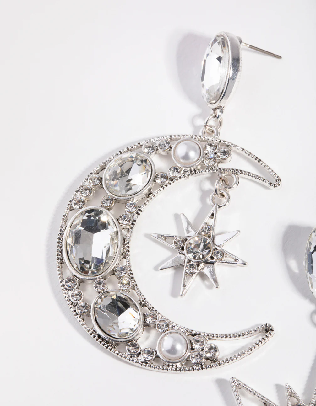1982-antique-silver-statement-star-moon-earrings-2.webp Antique Silver Statement Star & Moon Earrings