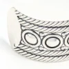 Antique Silver Stone Design Wrist Cuff