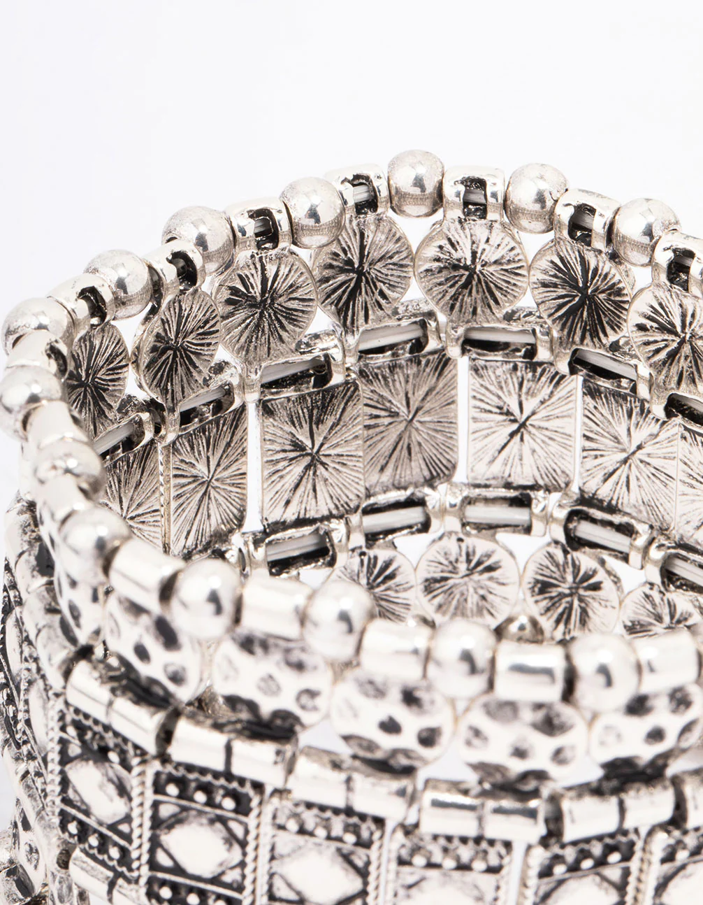 1985-antique-silver-stretch-bracelet-3.webp Antique Silver Stretch Bracelet