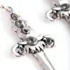 1987-antique-silver-sword-drop-earrings-2.webp Antique Silver Sword Drop Earrings