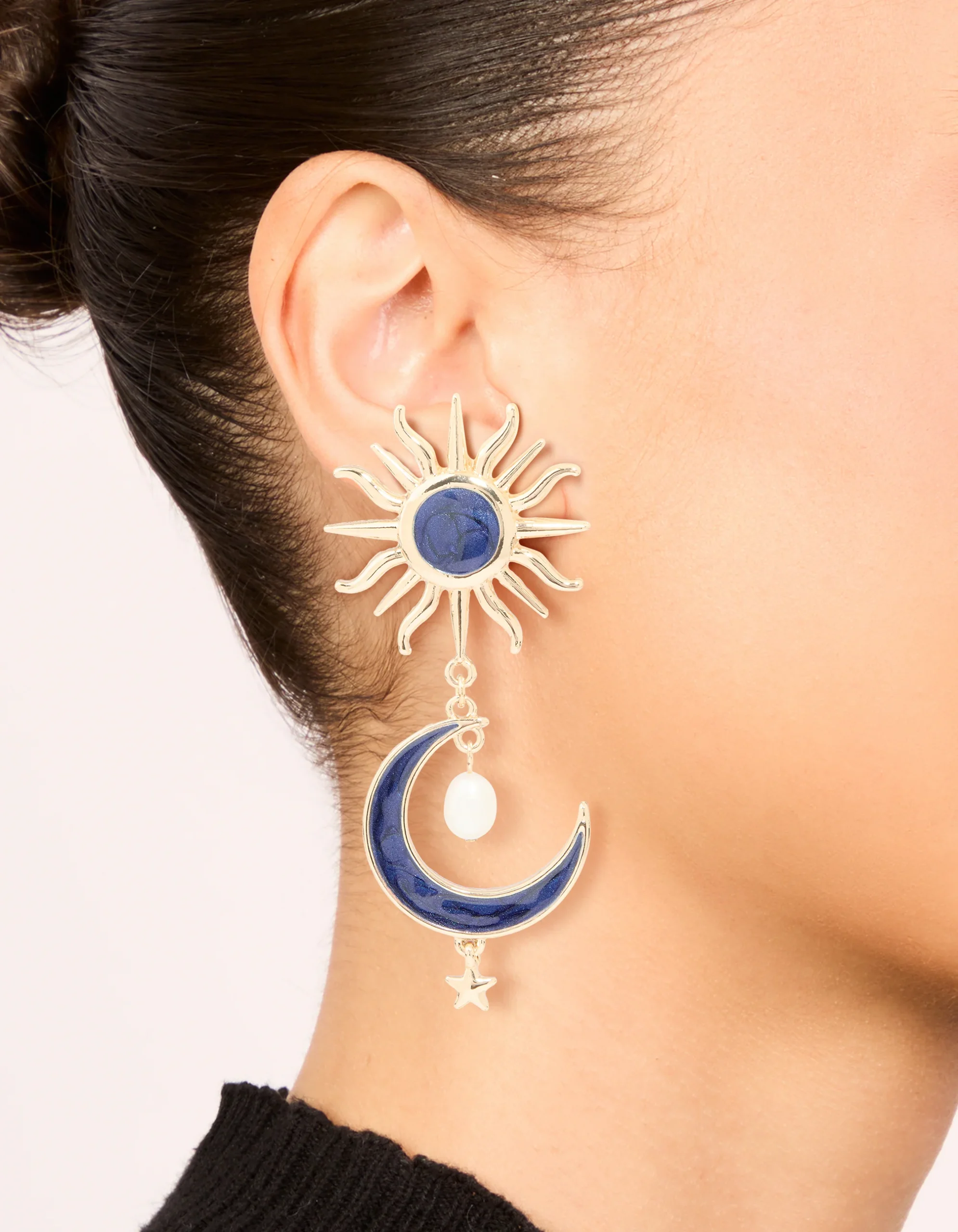 199-gold-celestial-blue-marble-drop-earrings-1.webp Gold Celestial Blue Marble Drop Earrings
