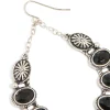 1990-antique-silver-textured-black-stone-oval-drop-earrings-2.webp Antique Silver Textured Black Stone Oval Drop Earrings