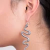 1996-antique-silver-textured-snake-earrings-3.webp Antique Silver Textured Snake Earrings