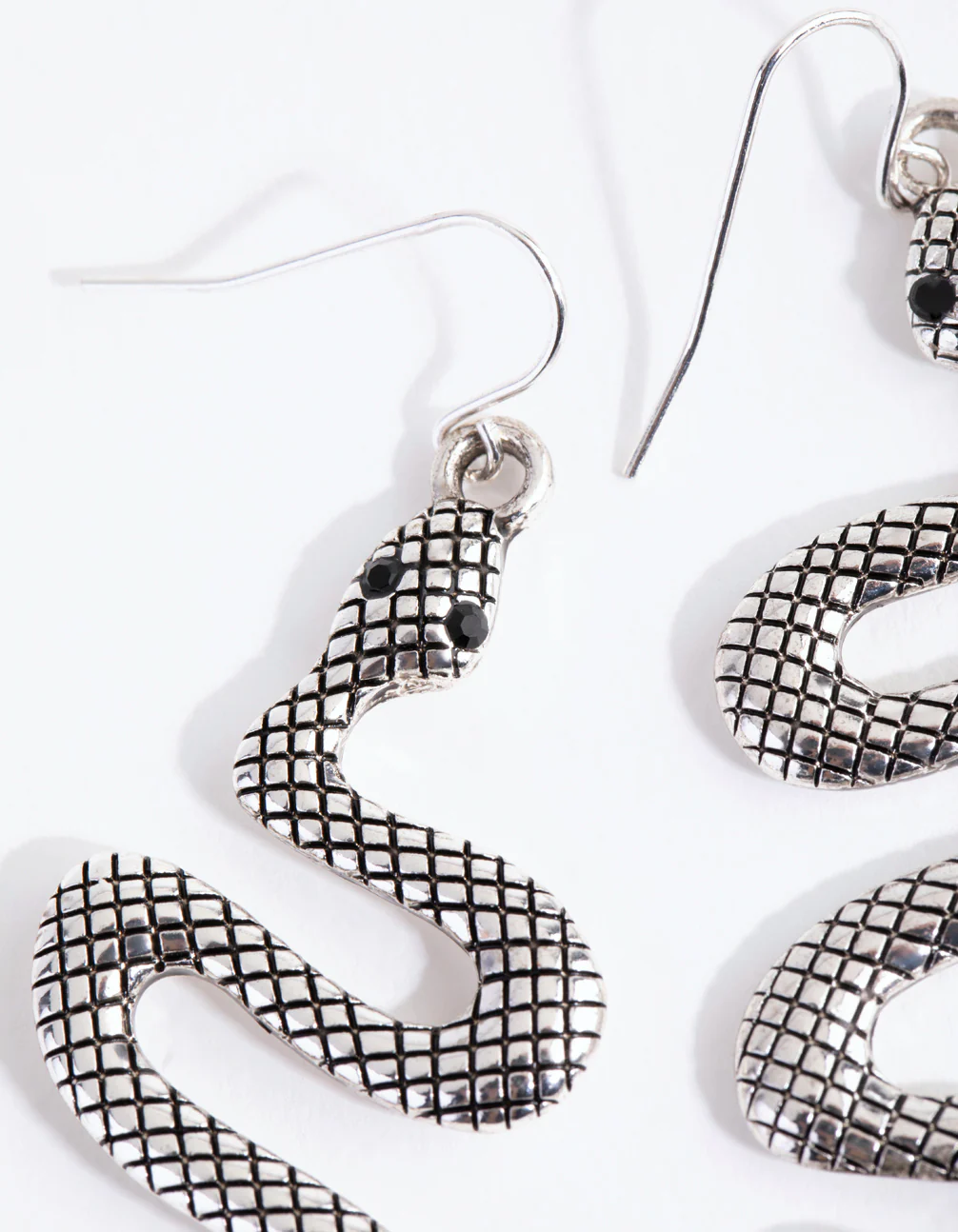 1996-antique-silver-textured-snake-earrings-5.webp Antique Silver Textured Snake Earrings