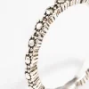 Antique Silver Tiny Flower Ring