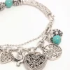 2004-antique-silver-turquoise-heart-charm-stretch-bracelet-2.webp Antique Silver Turquoise Heart Charm Stretch Bracelet