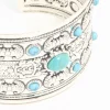 Antique Silver Turquoise Wrist Cuff