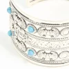 Antique Silver Turquoise Wrist Cuff