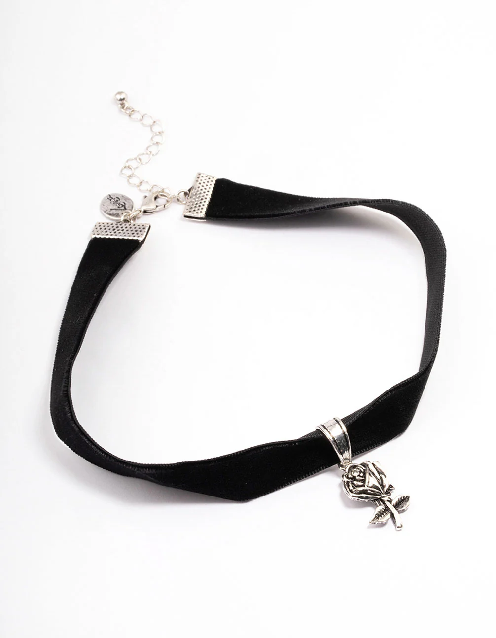2012-antique-silver-wide-velvet-pendant-choker-2.webp Antique Silver Wide Velvet Pendant Choker