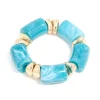 2018-aqua-acrylic-gold-chunky-stretch-bracelet-1.webp Aqua Acrylic & Gold Chunky Stretch Bracelet
