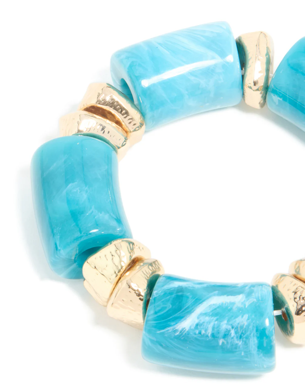 2018-aqua-acrylic-gold-chunky-stretch-bracelet-5.webp Aqua Acrylic & Gold Chunky Stretch Bracelet