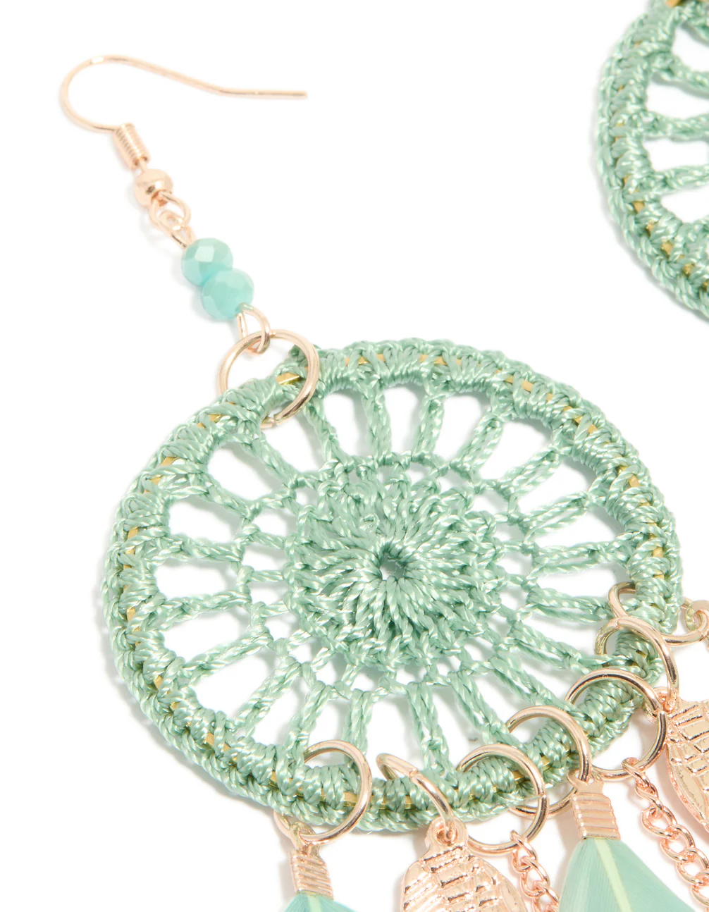 2020-aqua-feather-dreamcatcher-drop-earrings-2.webp Aqua Feather Dreamcatcher Drop Earrings