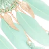 2020-aqua-feather-dreamcatcher-drop-earrings-3.webp Aqua Feather Dreamcatcher Drop Earrings