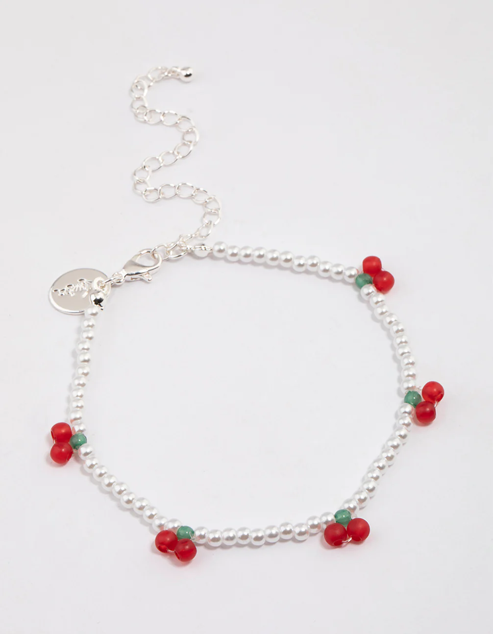 2033-beaded-cherry-pendant-stretch-bracelet-2.webp Beaded Cherry Pendant Stretch Bracelet