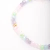 Beaded Facet Heart & Daisy Flower Bracelet