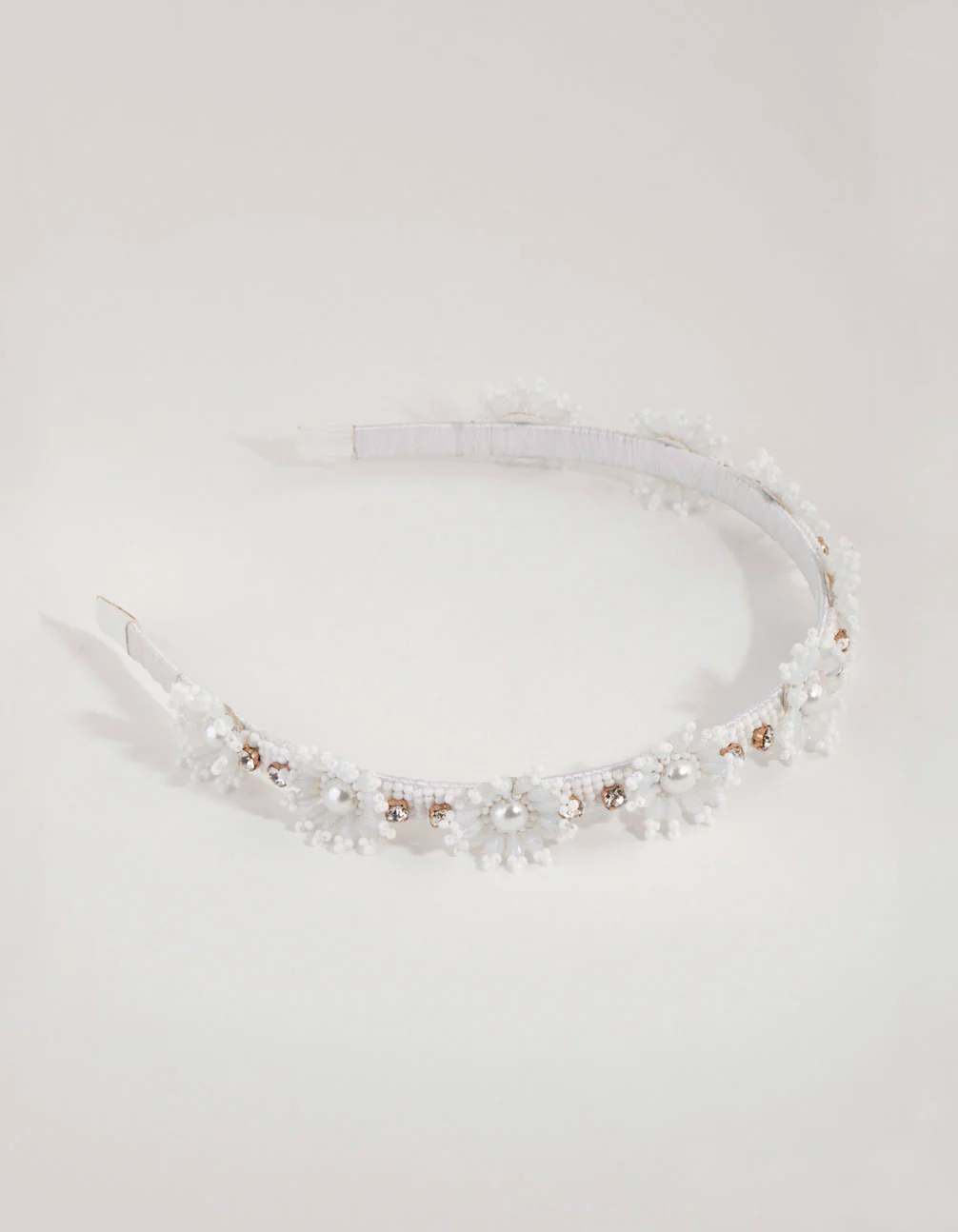 Beaded Flower Detail Alice Band