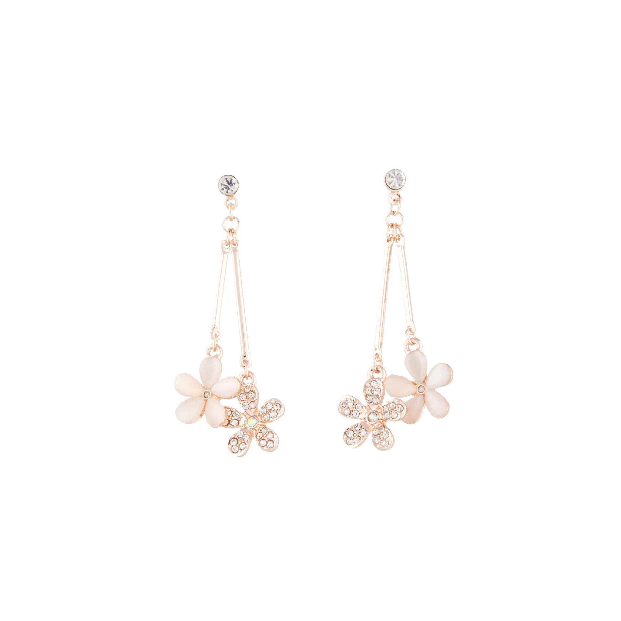 2038-beaded-flower-double-drop-earrings-1.webp Beaded Flower Double Drop Earrings
