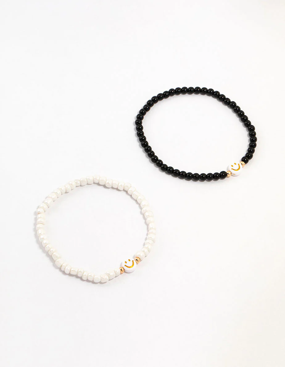 2052-beaded-smiley-face-bracelets-2-pack-1.webp Beaded Smiley Face Bracelets 2-Pack