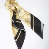Black & Gold Fabric Celestial Sun Scarf