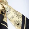 Black & Gold Fabric Celestial Sun Scarf