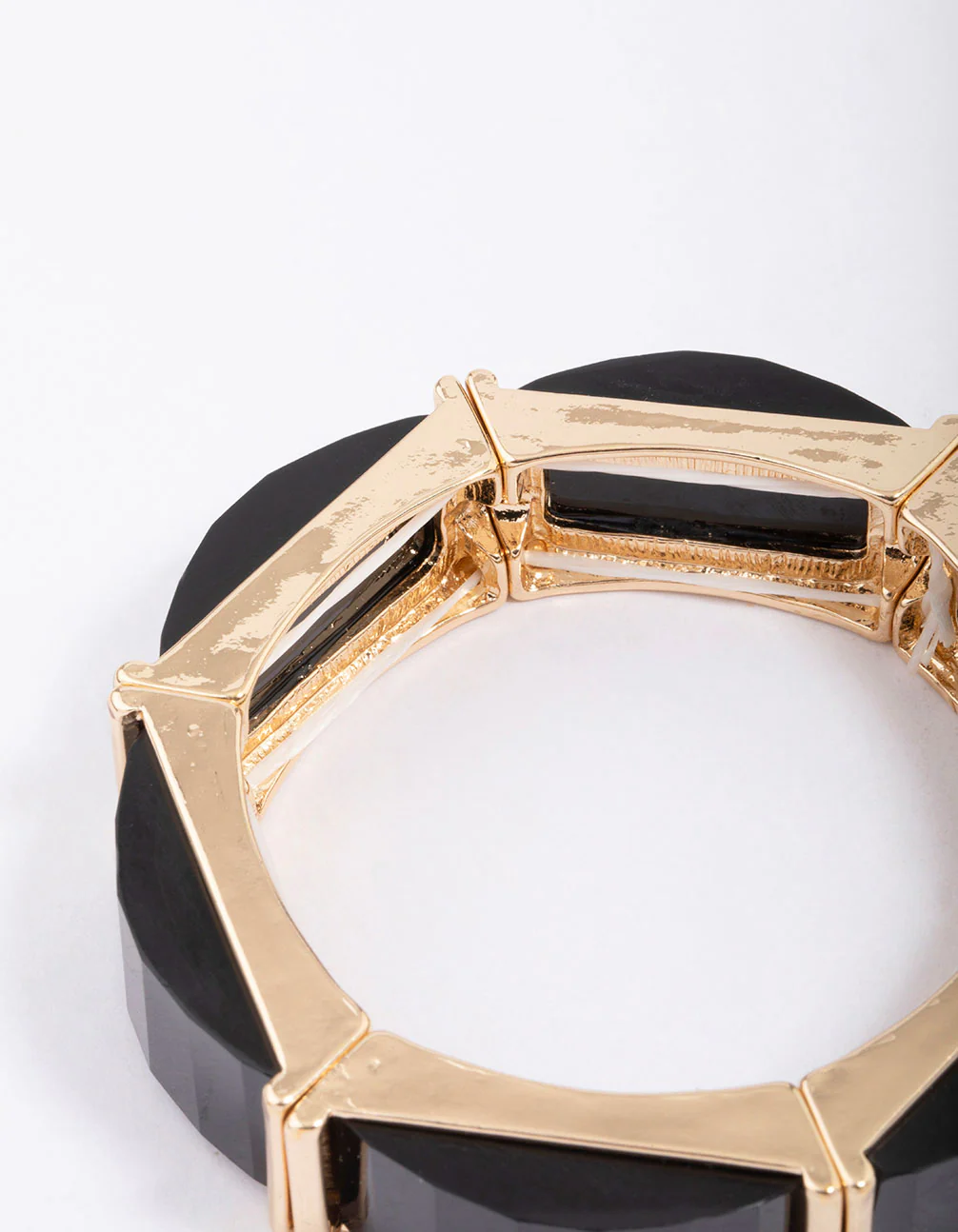 2067-black-gold-rectangular-stretch-bracelet-3.webp Black & Gold Rectangular Stretch Bracelet
