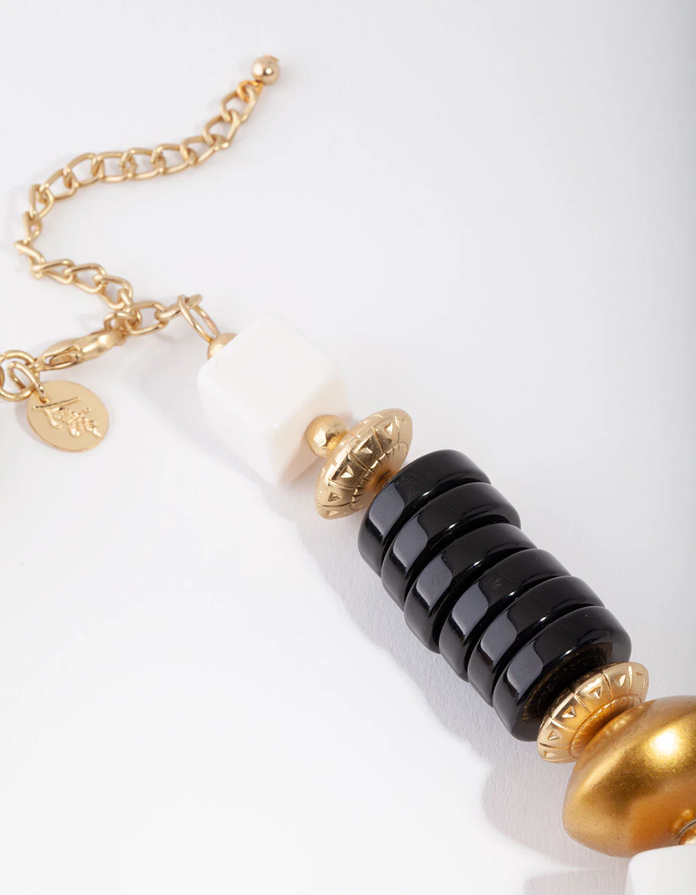 2069-black-gold-statement-square-bead-necklace-3.webp Black & Gold Statement Square Bead Necklace