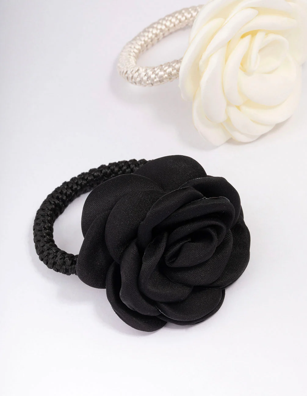 2078-black-ivory-rosette-hair-tie-pack-2.webp Black & Ivory Rosette Hair Tie Pack