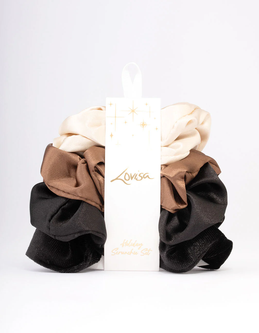 2079-black-neutral-christmas-hair-scrunchie-gift-4-pack-2.webp Black & Neutral Christmas Hair Scrunchie Gift 4-Pack