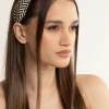 Black & White Fabric Woven Print Fabric Headband